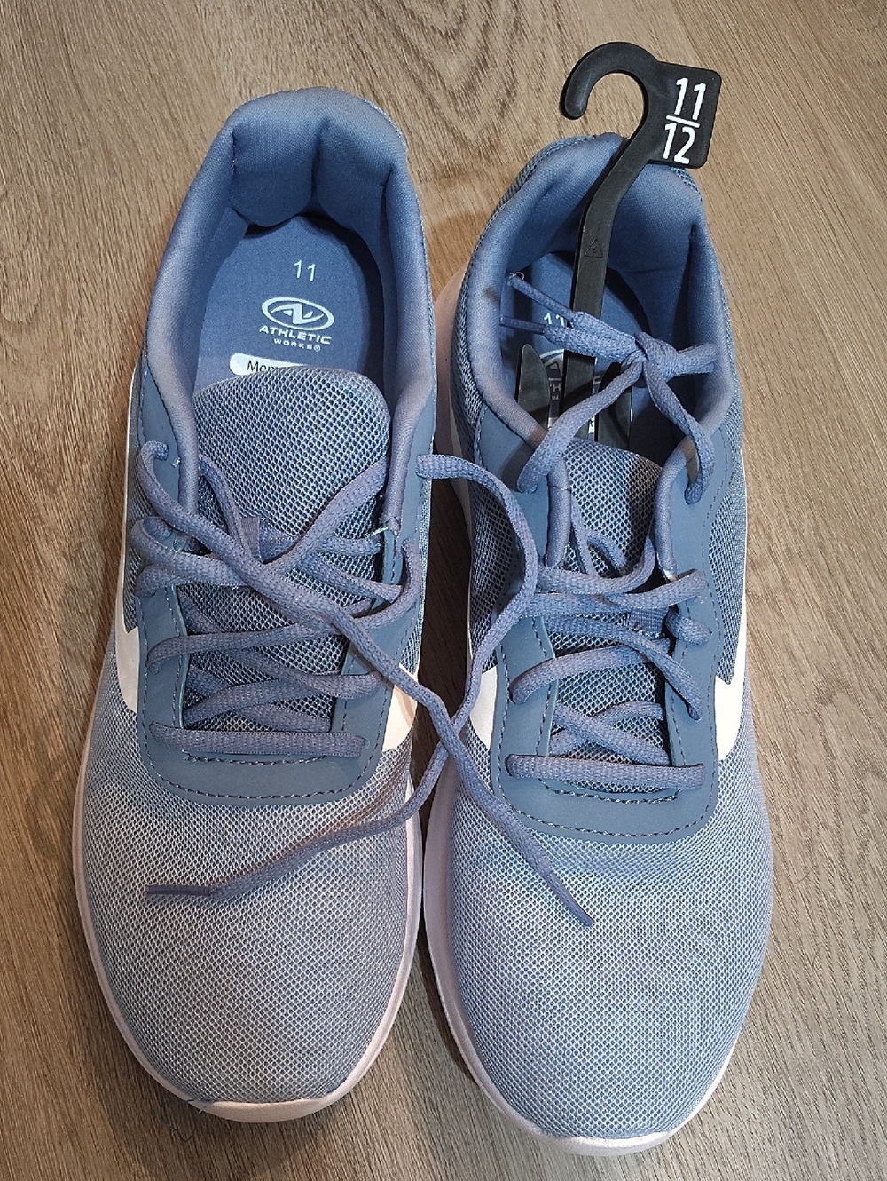 🆕Athletic Works Light Blue Mesh Sneakers with White Accent